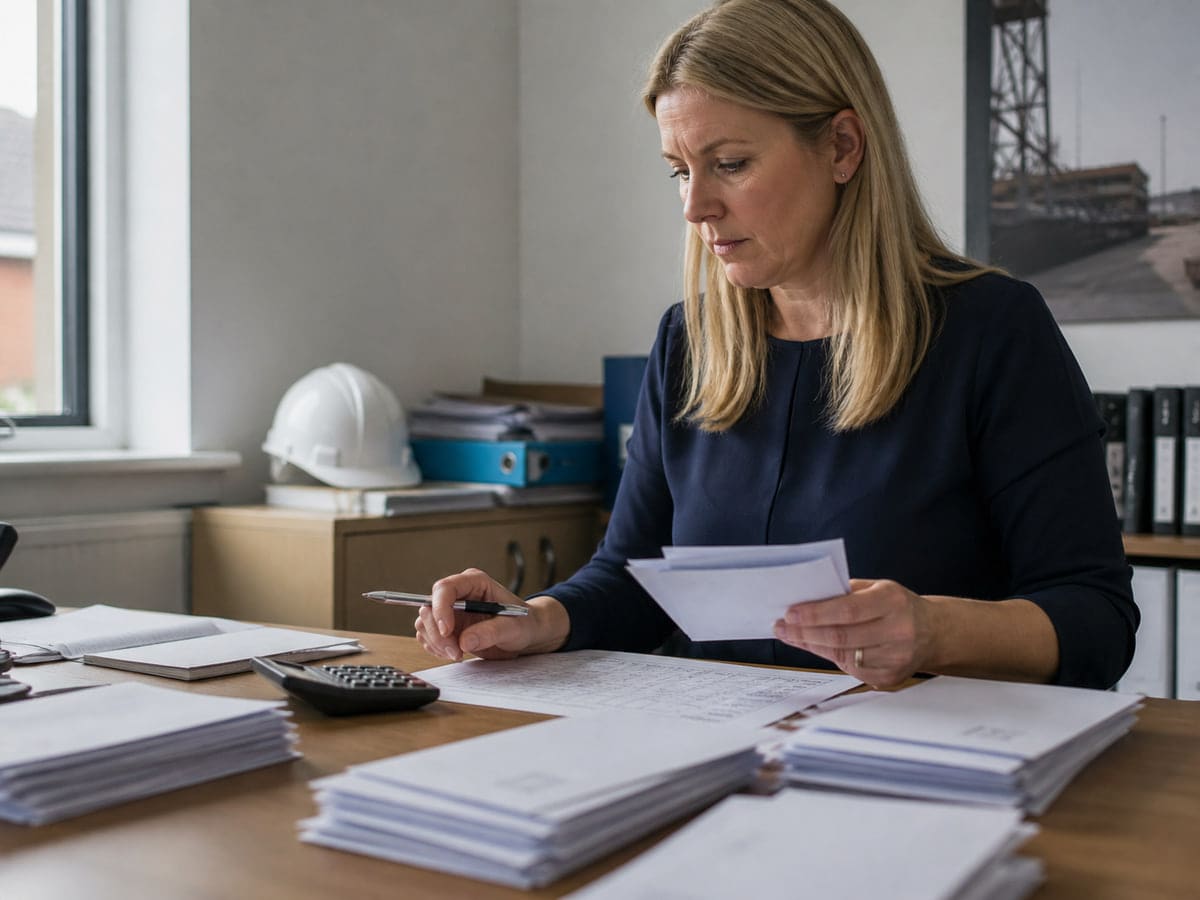 A monthly payroll run being checked before it is sent to HMRC